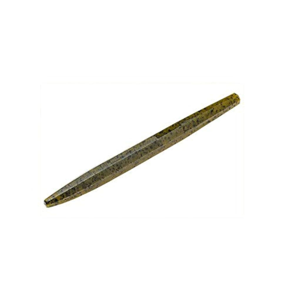 Strike King Ocho 6 green pumpkin soft plastic lure improves action for bass