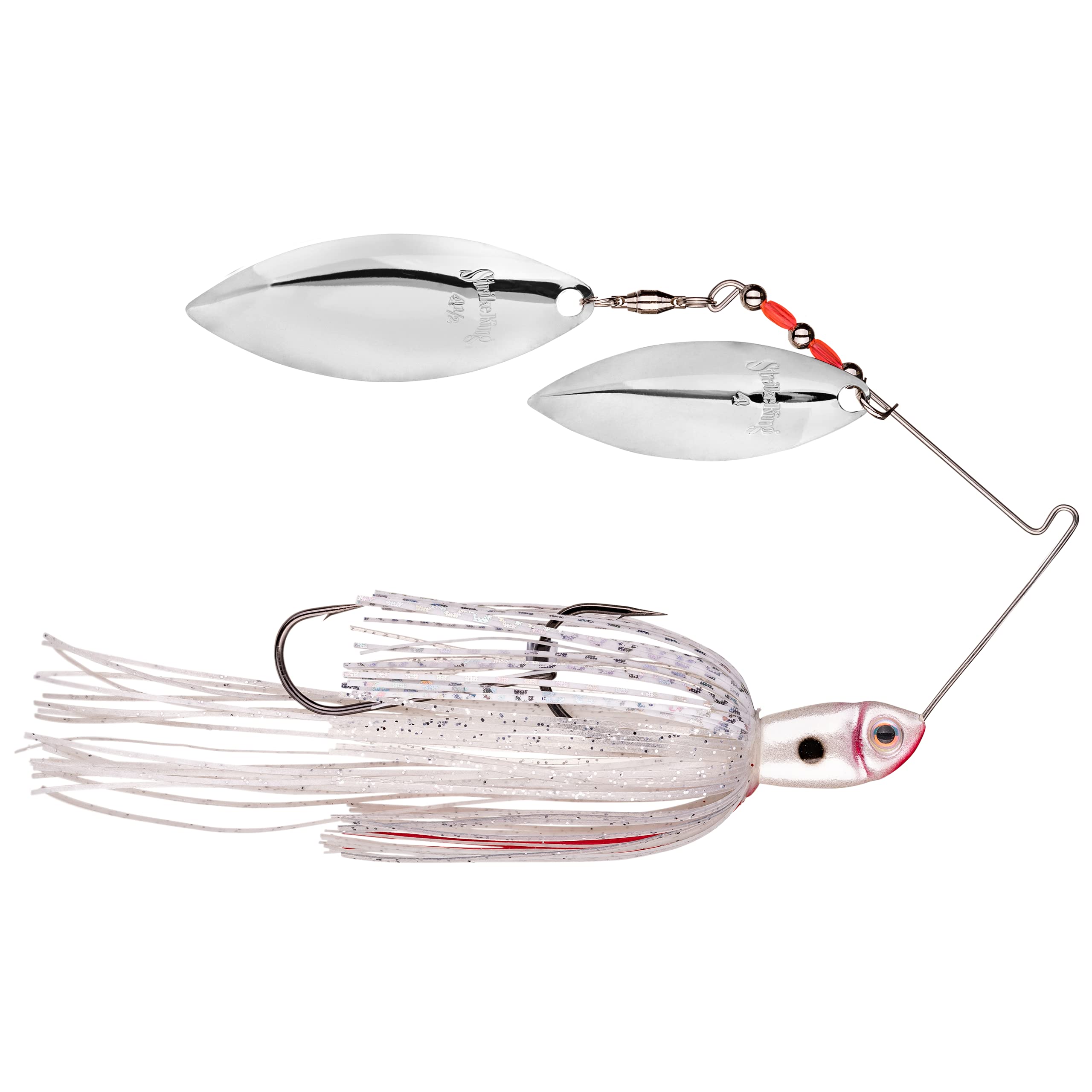 Strike King Premier Plus Spinnerbait Bleeding Shad 1/2oz with Double Willow Blades and Sculpted Head