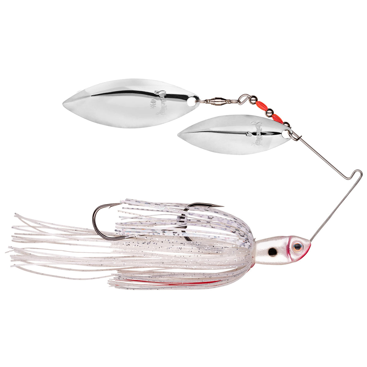 Strike King Premier Plus Spinnerbait Bleeding Shad 1/2oz with Double Willow Blades and Sculpted Head