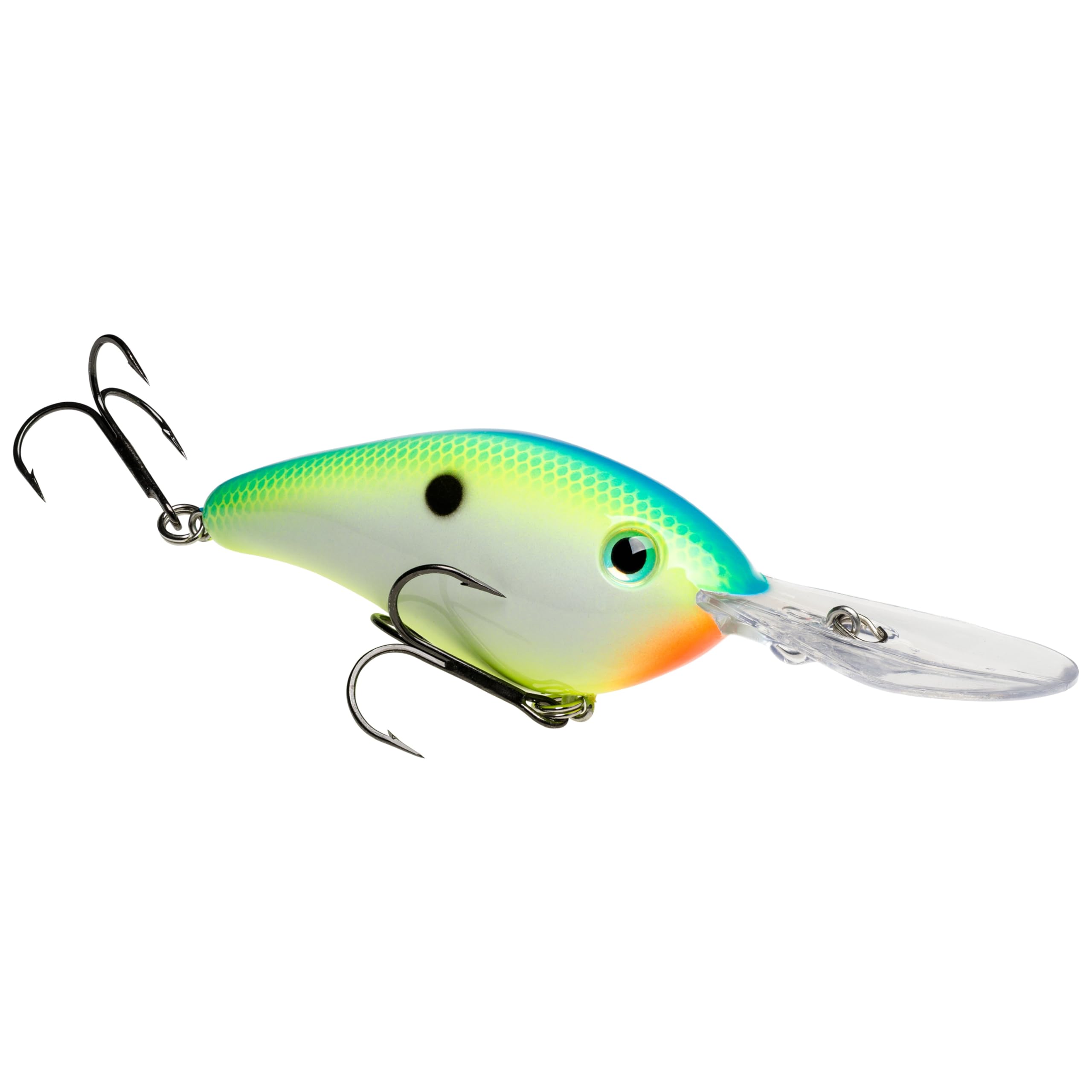 Strike King Promodel 6XD curved-bill-detail enhances depth control.