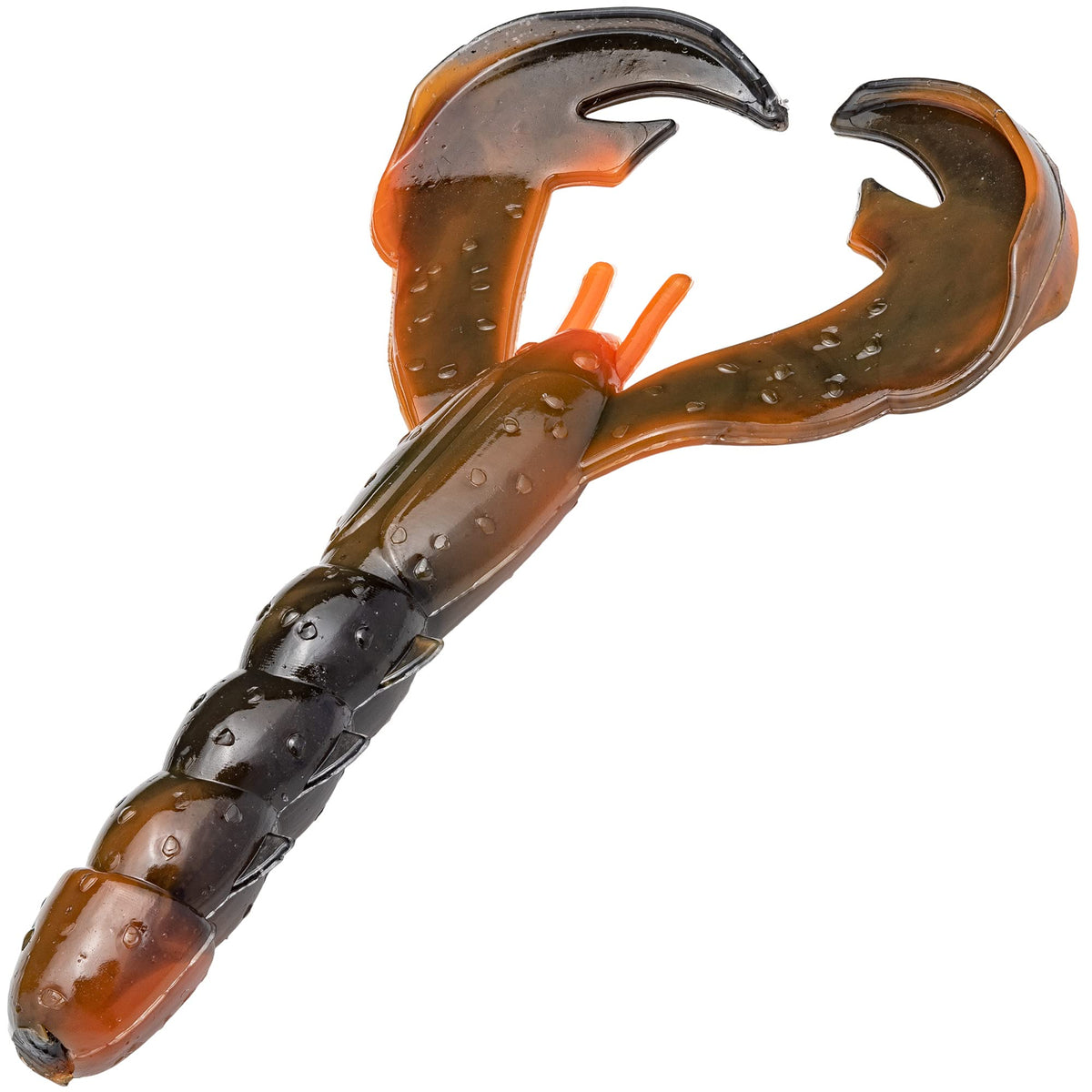 Strike King Rage Baby Craw 3in Crawdaddy front view, ideal for bass fishing in tough conditions.