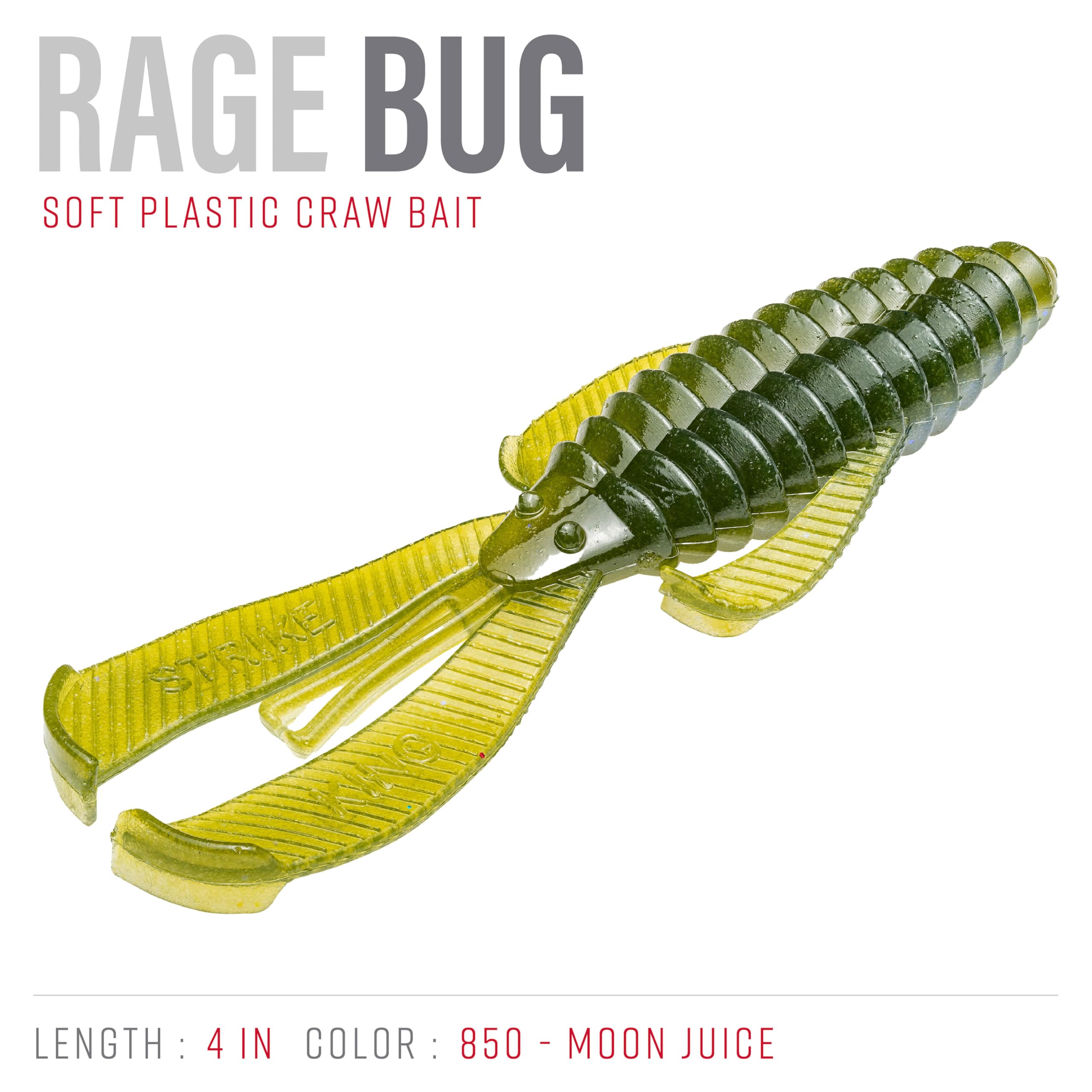 Strike King Rage Bug 4-inch closeup highlights the lifelike lure design