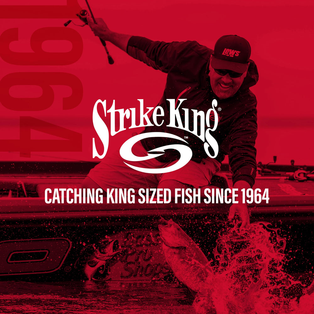 Strike King Rage Bug pack-ready display encourages confident angling on bites.