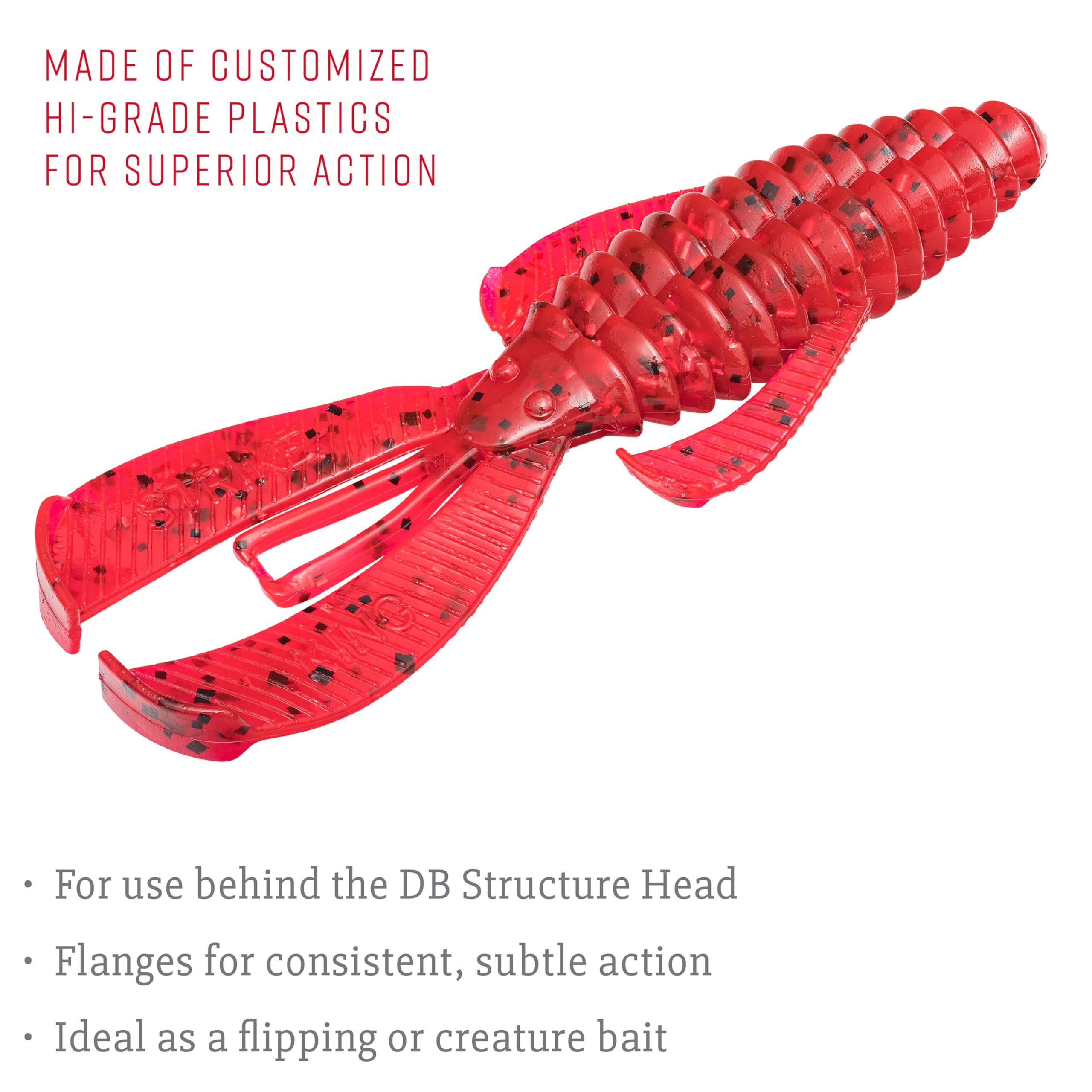 Strike King Rage Bug ready-to-fish with Rage Flange in motion.