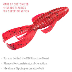 Strike King Rage Bug ready-to-fish with Rage Flange in motion.