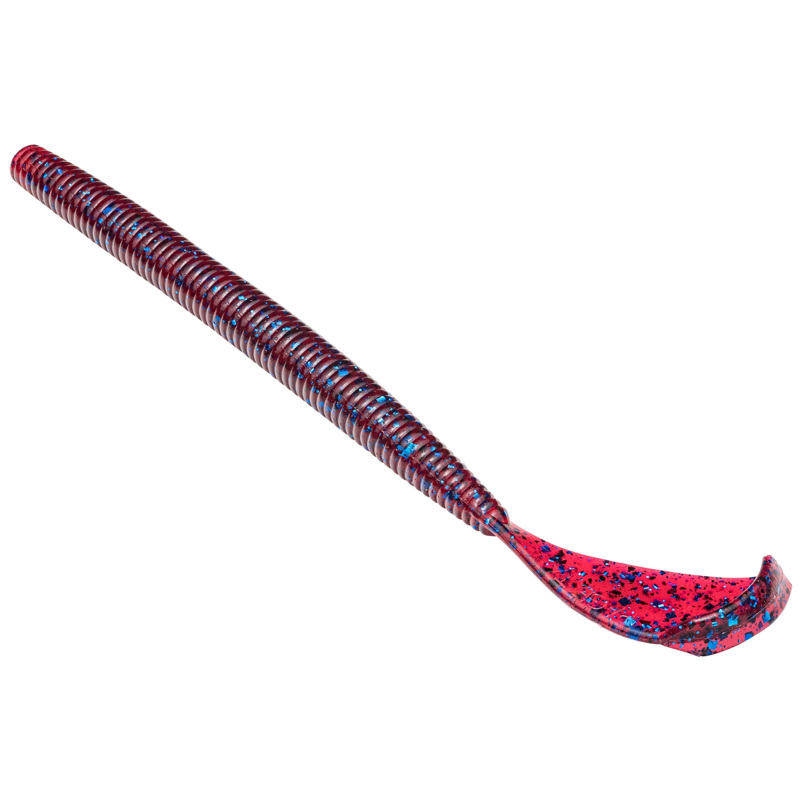 Strike King Rage Cut-R-Worm 7 plum lure with exclusive tail for realistic action