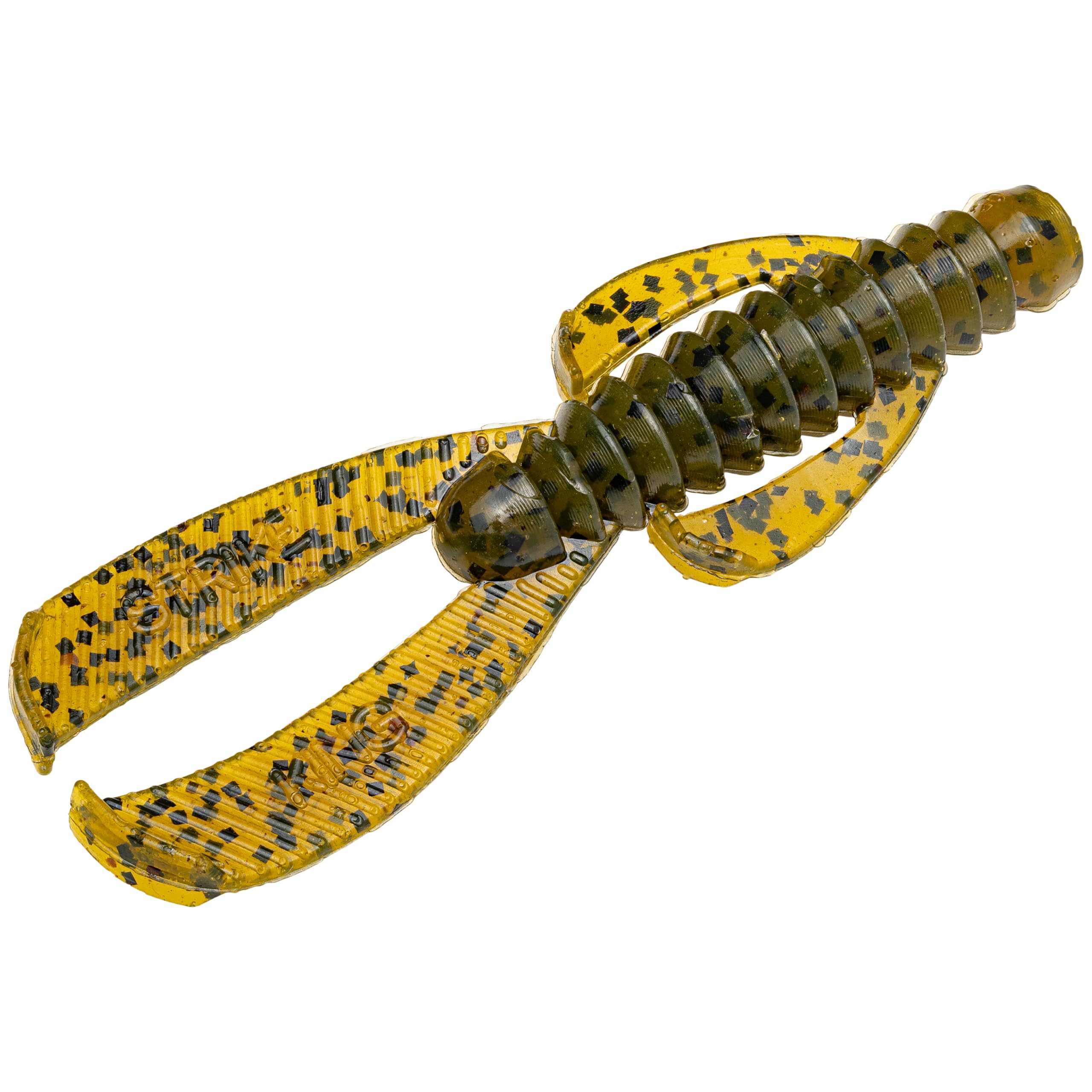 Strike King Rage Ned Bug 46 Green Pumpkin displaying lifelike action for bass fishing