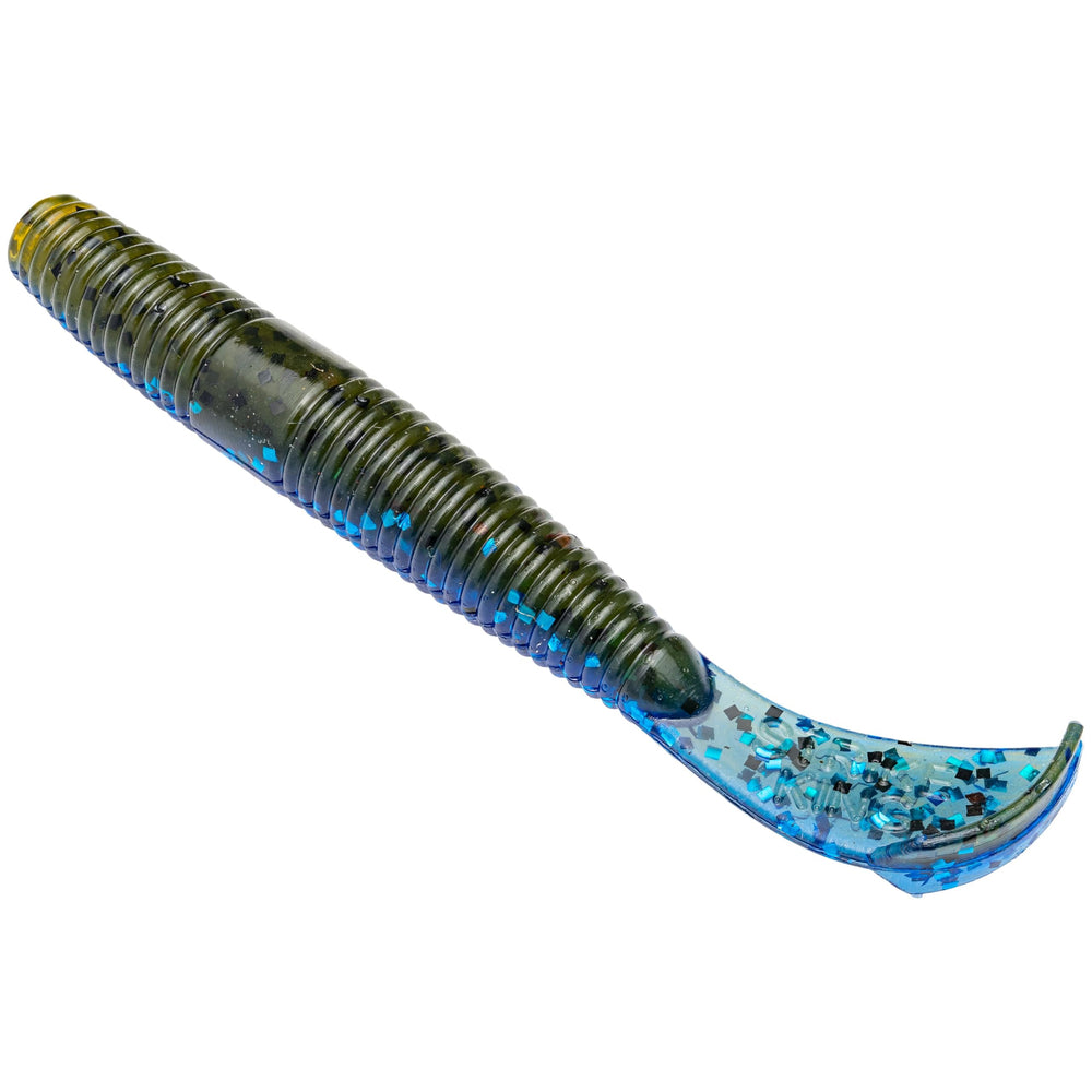 Strike King Rage Ned Cut-R Worm lure with exclusive tail design for enhanced bass fishing action