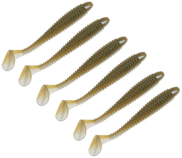 Strike King Rage Swimmer 4-3-4 inch paddletail lure delivering vigorous vibrations for bass