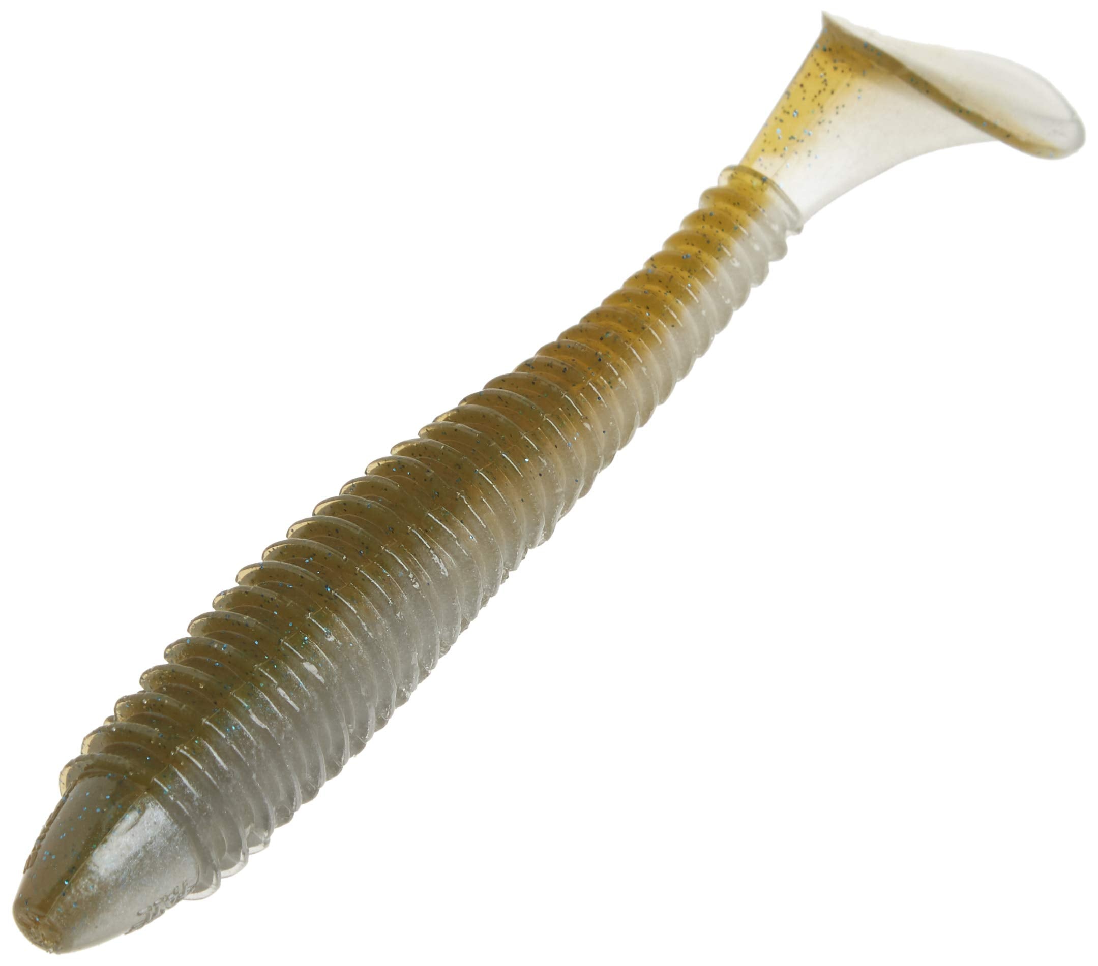 Strike King Rage Swimmer soft body with sleek nose cone for natural swimming action