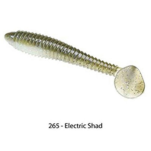 Strike King Rage Swimmer soft ribbed body demonstrates realistic texture in water.