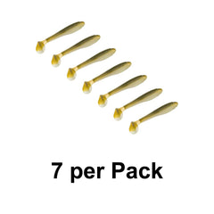 Strike King Rage Swimmer softly ribbed body enhances vibration and realistic swimming action.