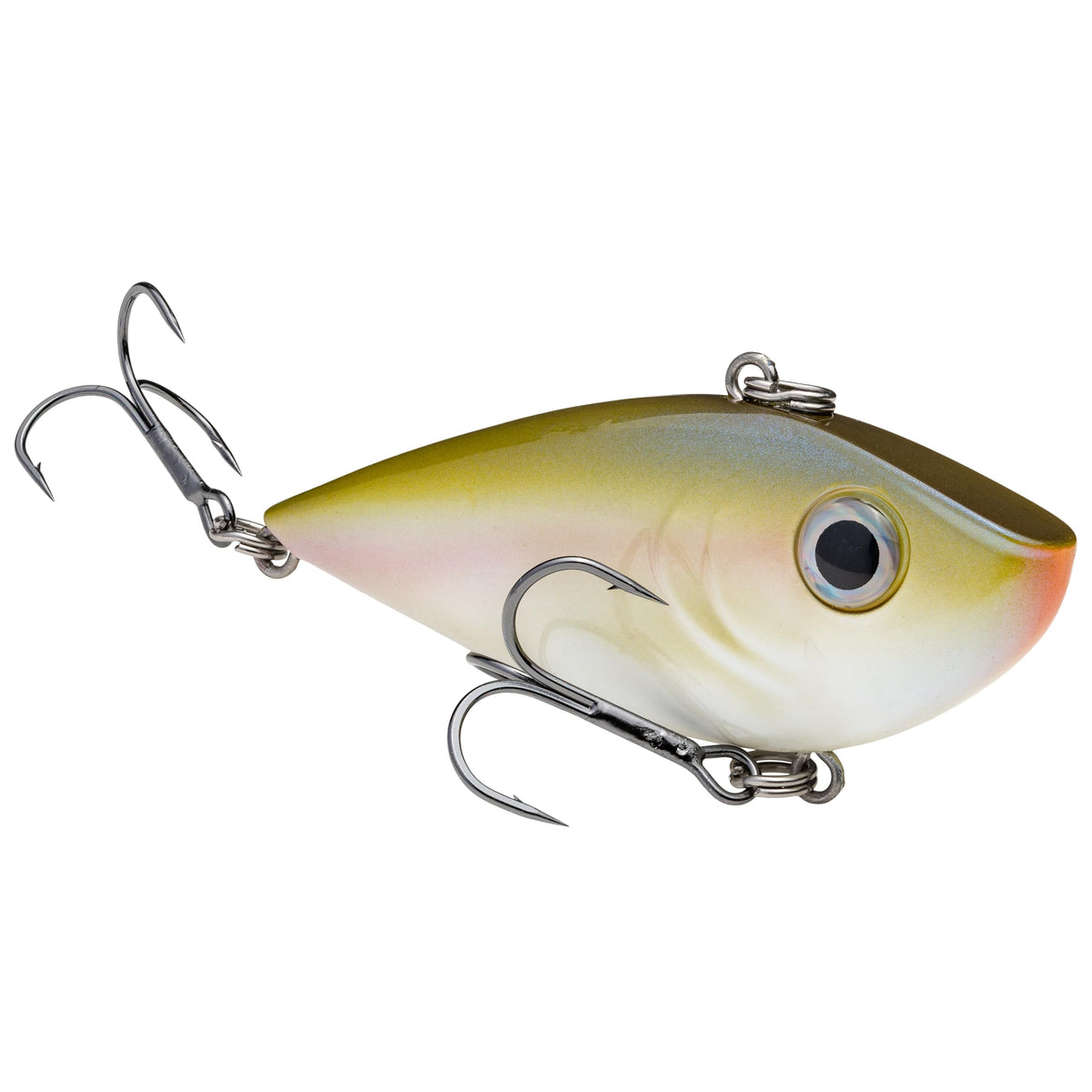 Strike King Red Eyed Shad lipless crankbait in The Shizzle color for aggressive strikes