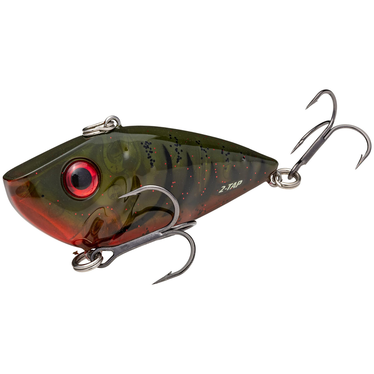 Strike King Red Eyed Shad Tungsten 2 Tap lure, front view for double-tap cadence.