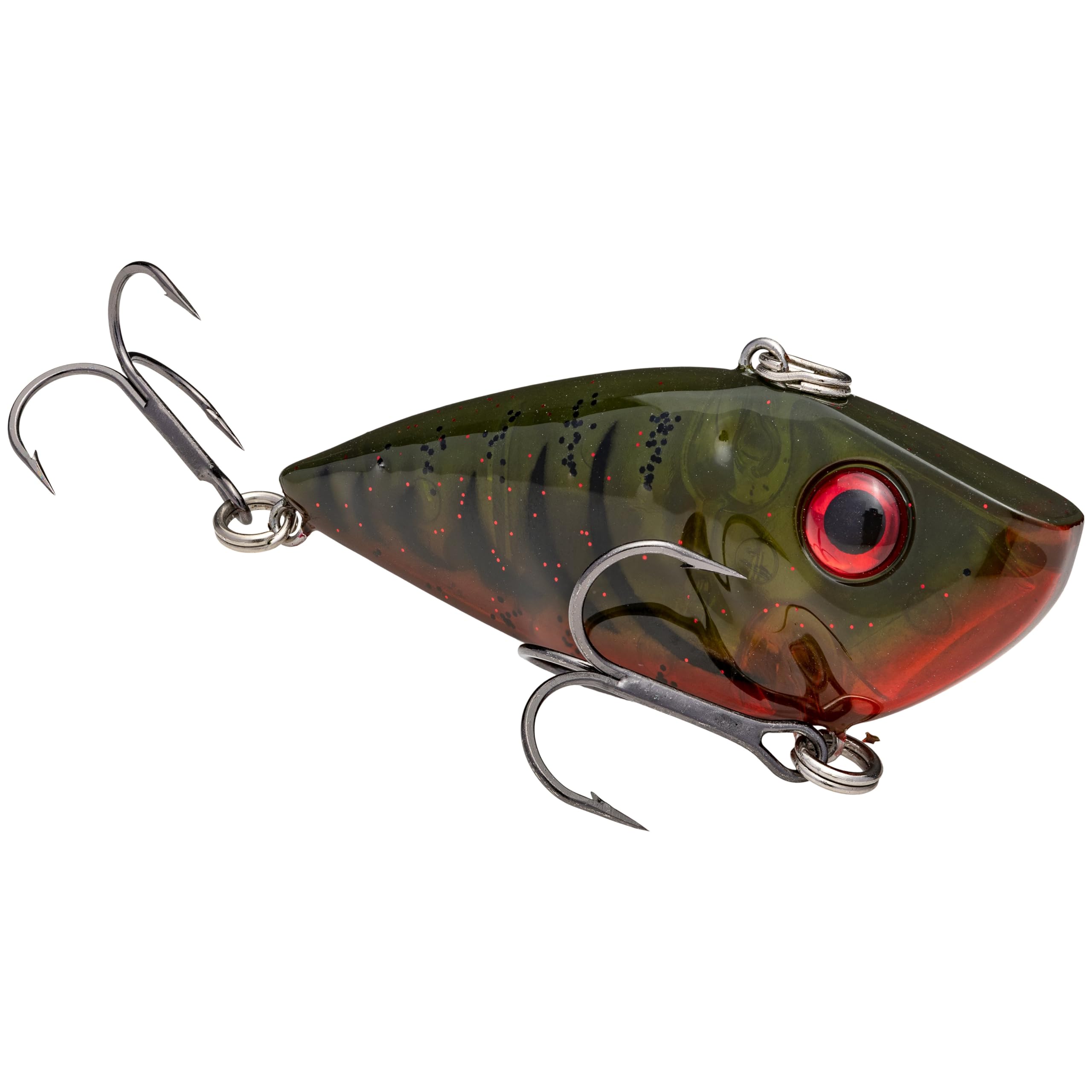 Strike King Red Eyed Shad Tungsten 2 Tap lure, side profile for lifelike action.