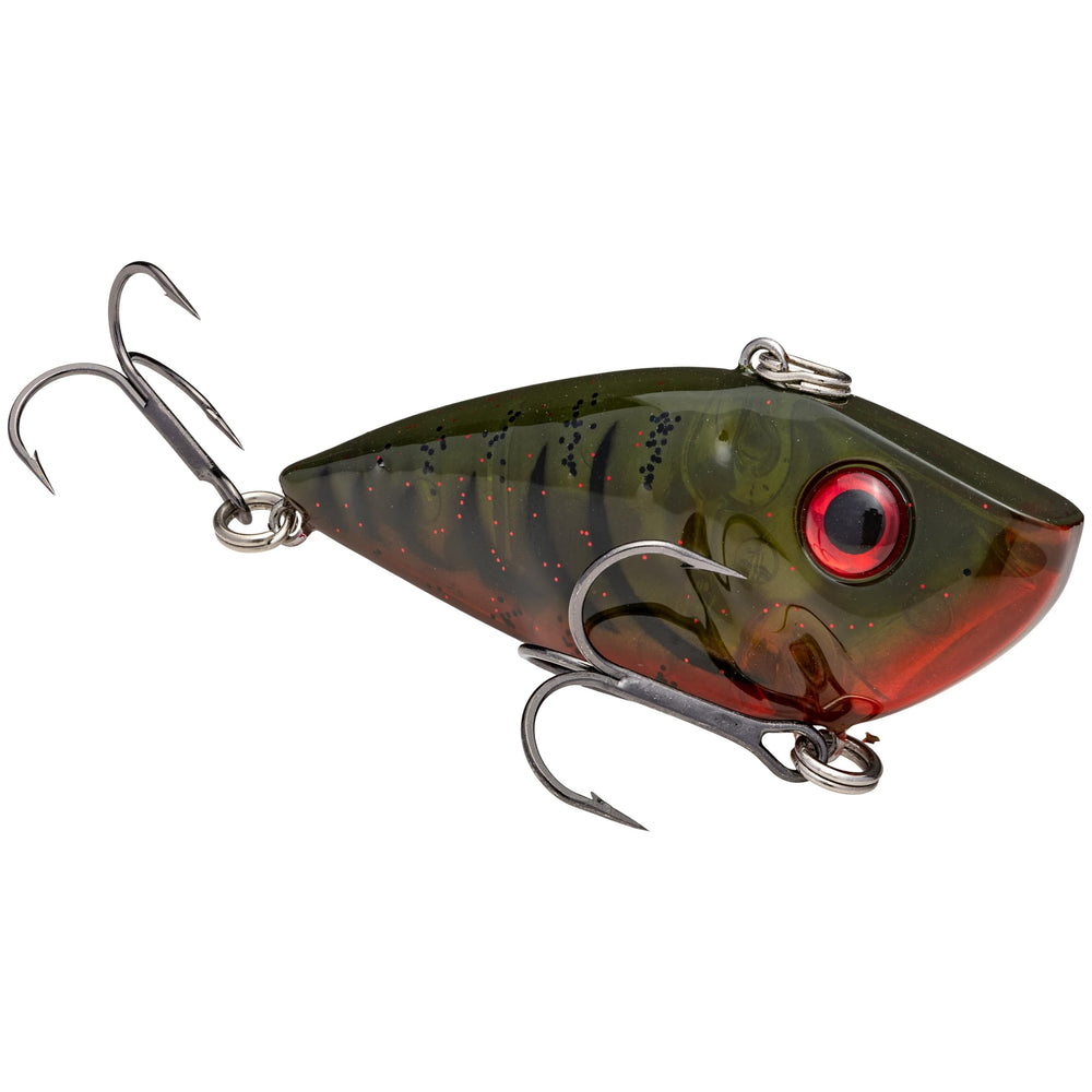 Strike King Red Eyed Shad Tungsten 2 Tap lure, side profile for lifelike action.