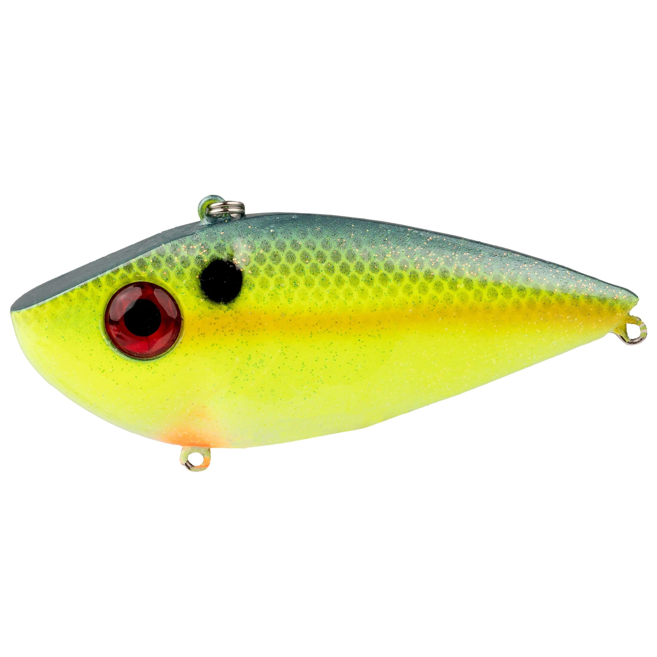 Strike King Redeye Shad Bait 3D eyes detail for lifelike lure appearance
