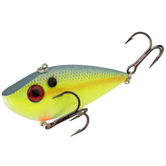 Strike King Redeye Shad Bait close-up of paint-job and rugged hooks for tough fishing
