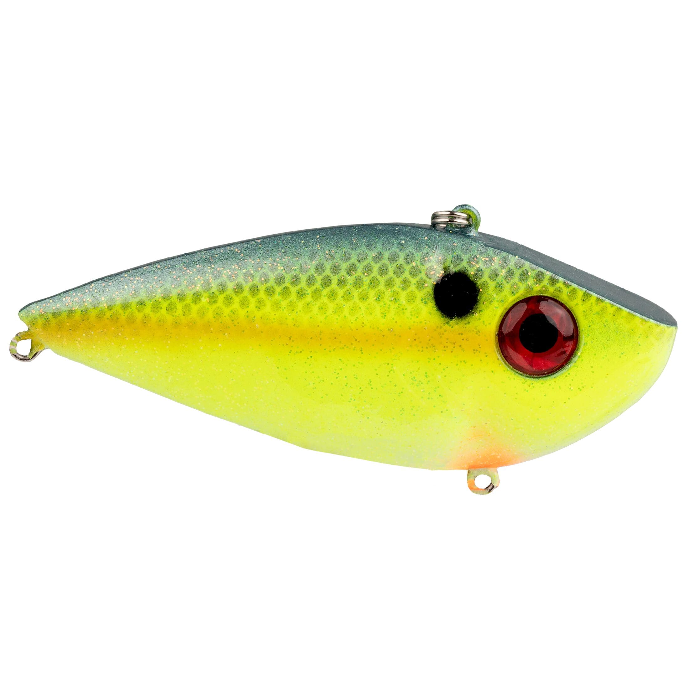 Strike King Redeye Shad Bait premium hooks close-up for strong hooksets