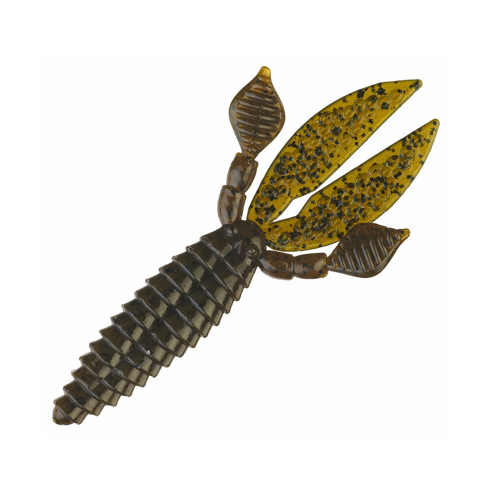 Strike King Rodent 4 inch Green Pumpkin lure showing lifelike action for better bites.