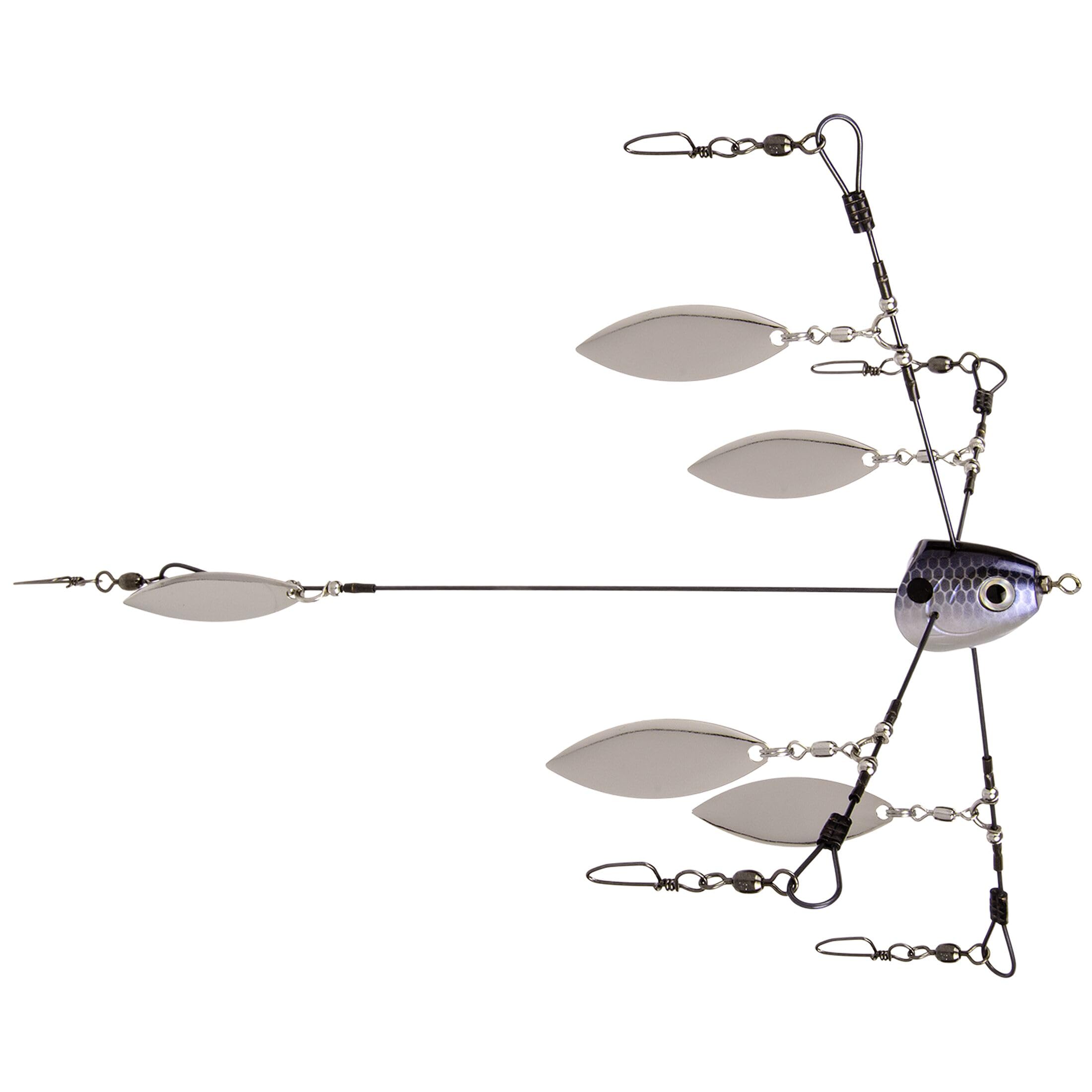 Strike King TGTRSHW-583 Tour Grade Titanium Umbrella Rig Blue Gizzard Shad close-up