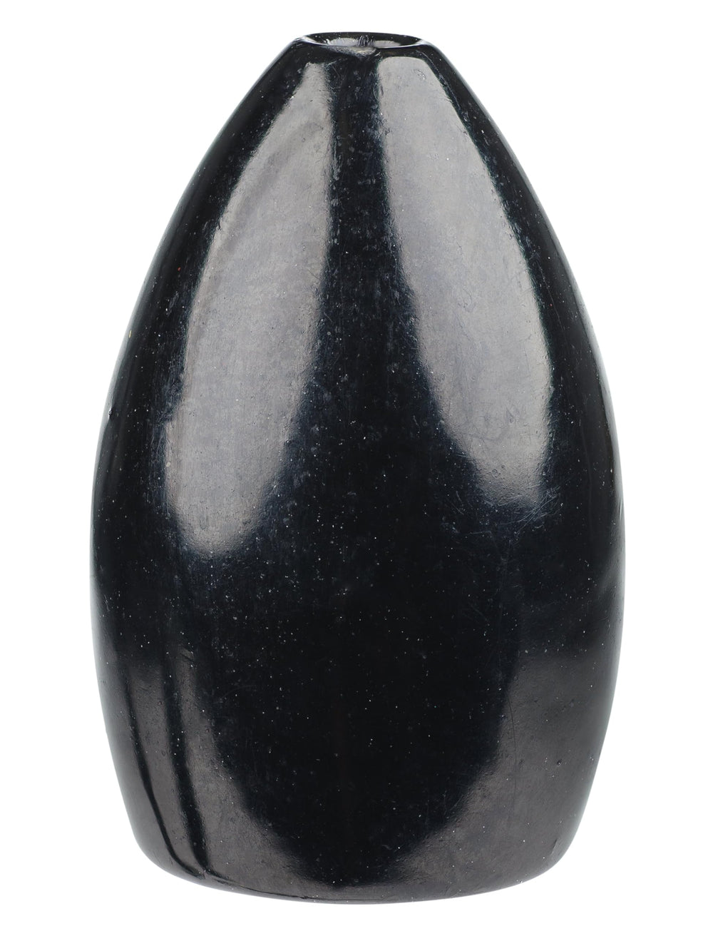 Strike King TGTW58-10 tungsten bullet weight in black enhances sensitivity and tip penetration in heavy cover.