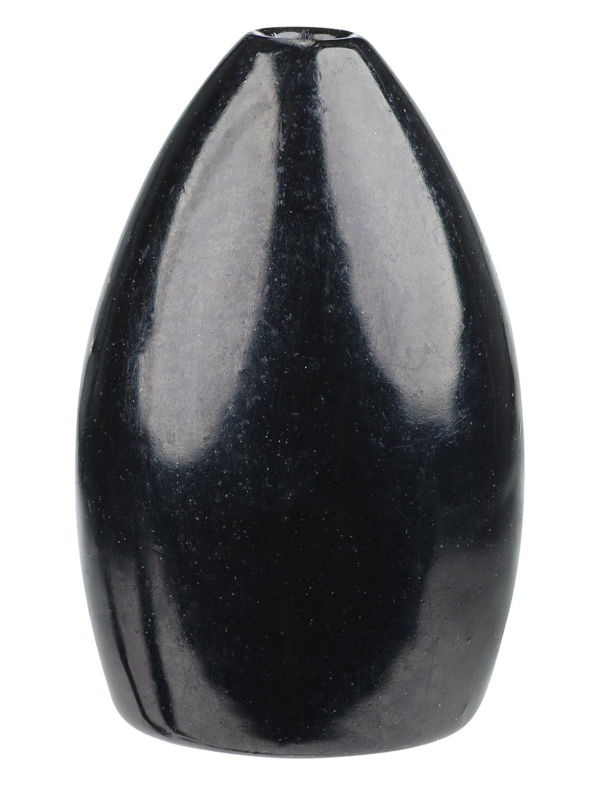 Strike King TGTW58-10 tungsten bullet weight in black enhances sensitivity and tip penetration in heavy cover.