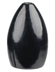 Strike King TGTW58-10 tungsten bullet weight in black enhances sensitivity and tip penetration in heavy cover.