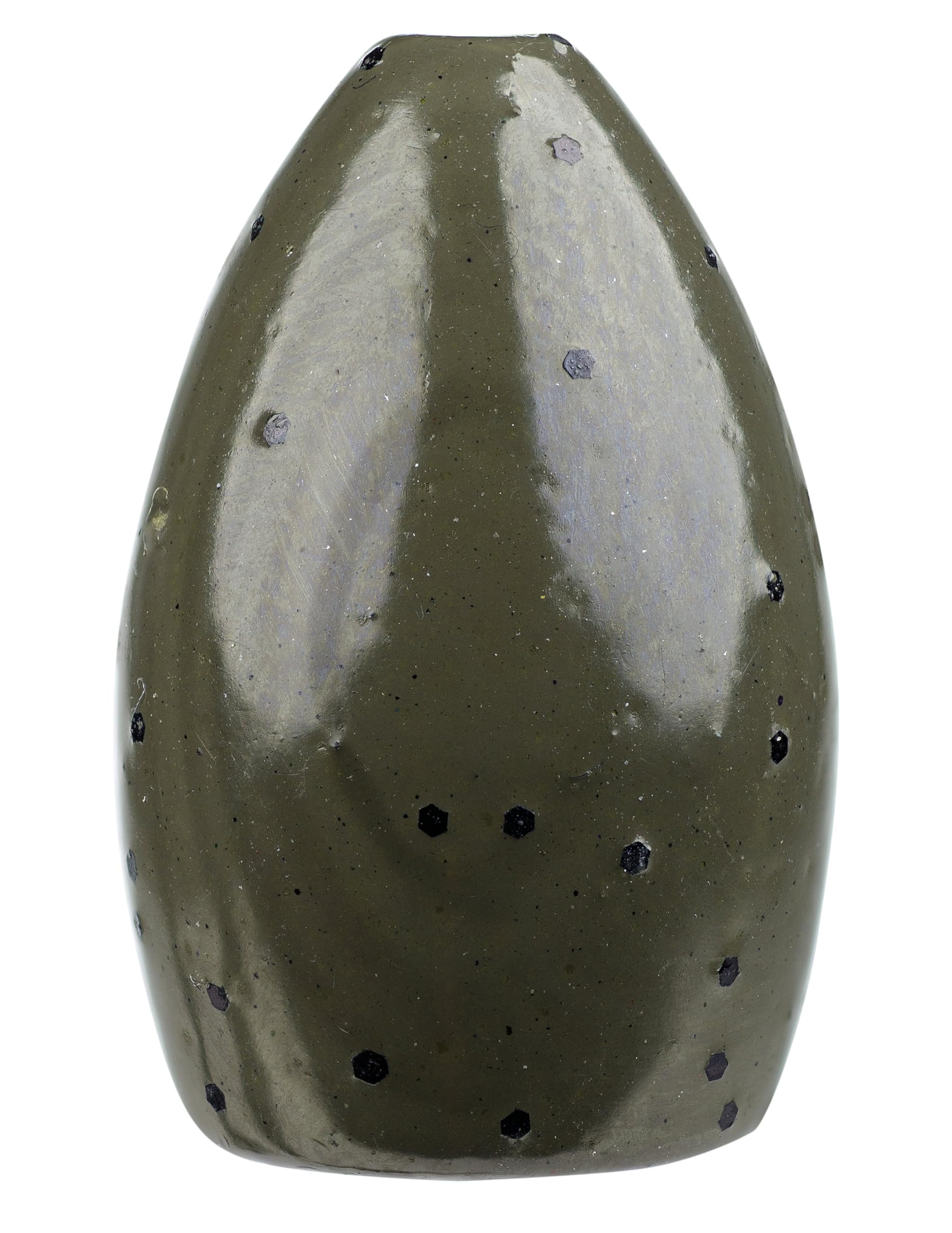 Strike King Tour Grade tungsten bullet weight 46 green pumpkin; insert-free for clean line and better feel