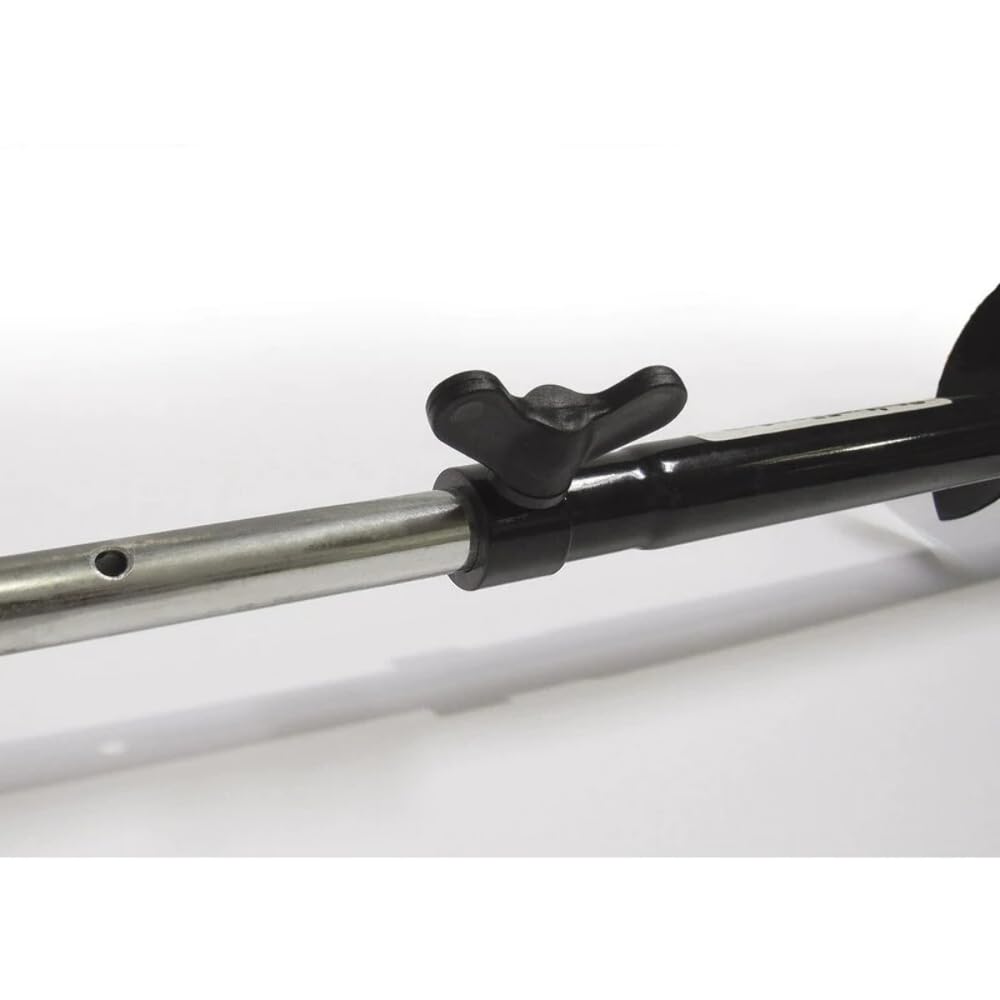 StrikeMaster Lazer 2pc Hand Auger 5in with comfortable handle grip