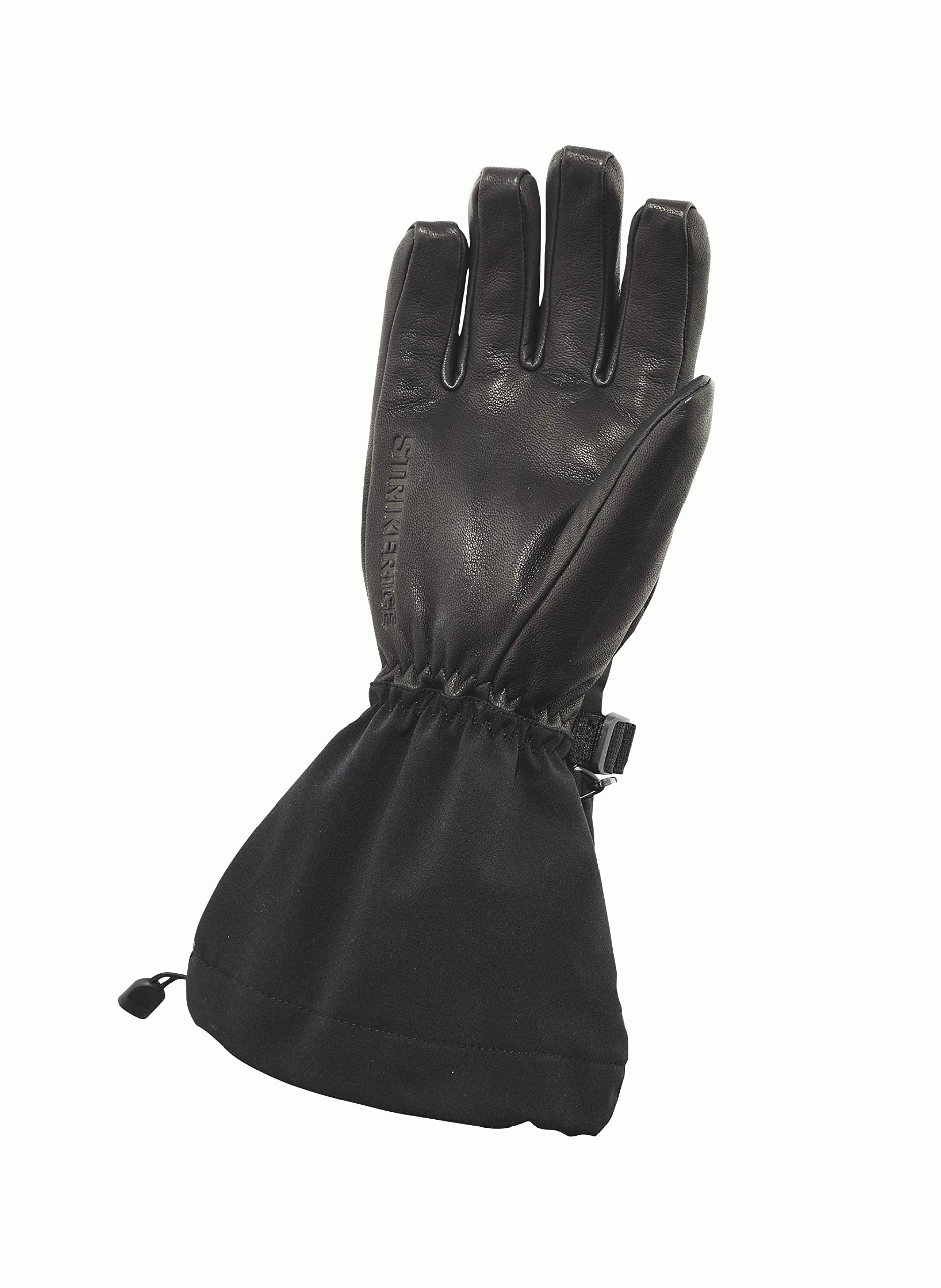 Striker Combat Glove leather palm and back provide durability for reliable handling.