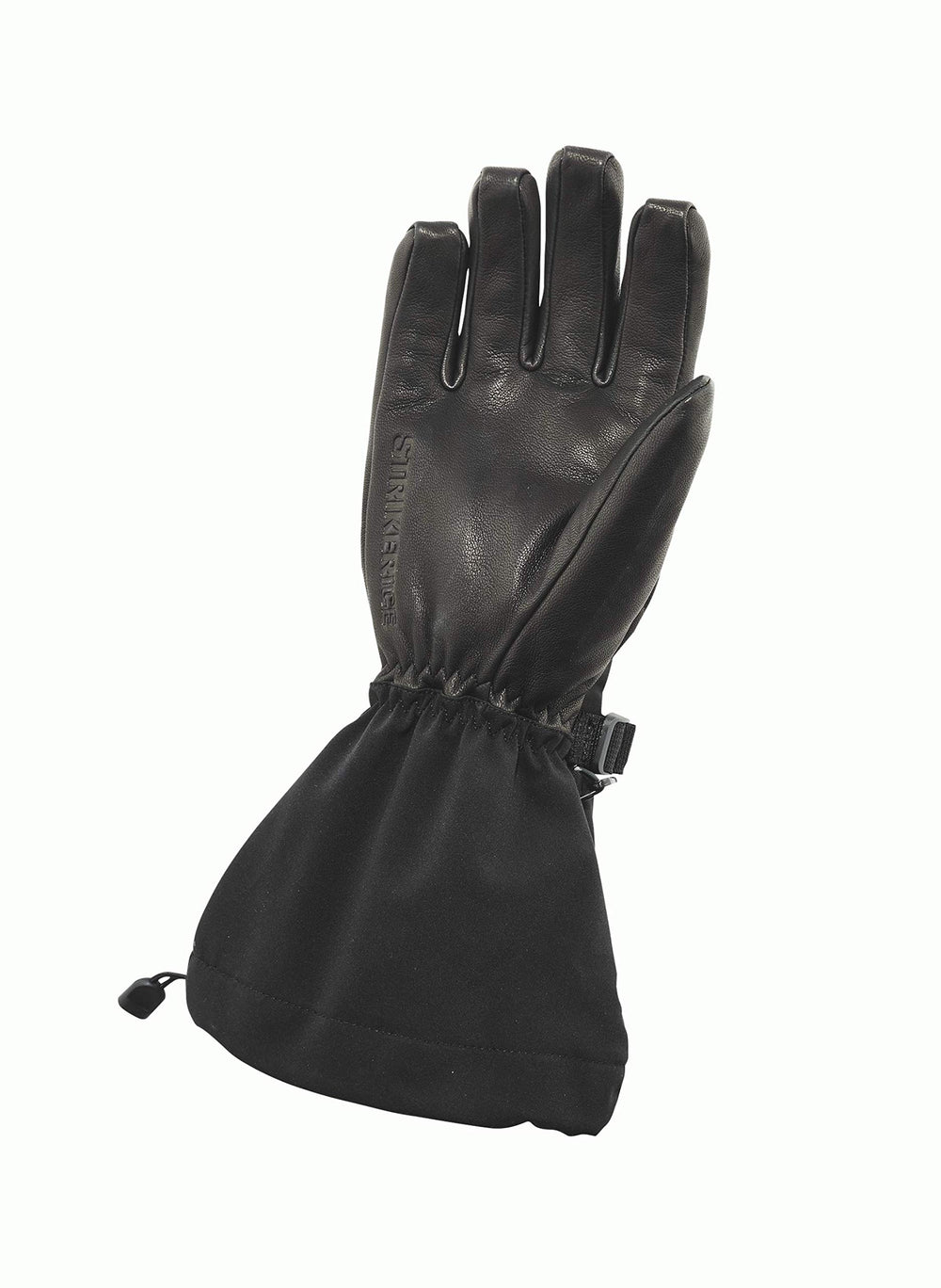 Striker Combat Glove leather palm and back provide durability for reliable handling.
