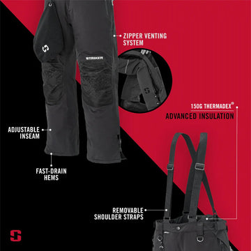 Striker Prism Pant featuring Sureflote flotation technology for buoyancy assistance
