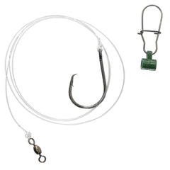 Striped bass slider rig with 8/0 inline circle hook by Uncle Mo's Tackle