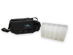 Striper Supreme Premium Surf Tackle Bag displays the 5-tube insert for lure organization.