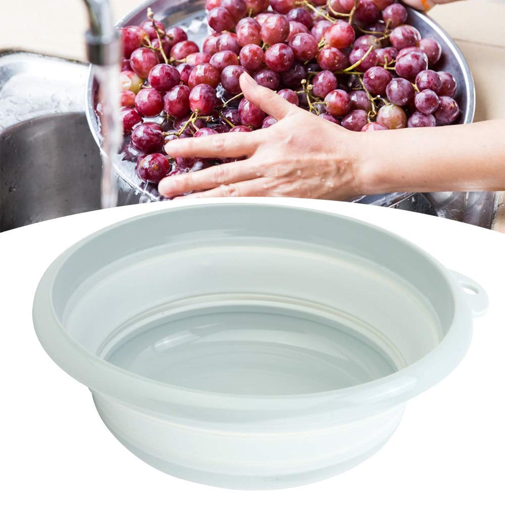 Strnek camping wash basin foldable blue, easy to pack.