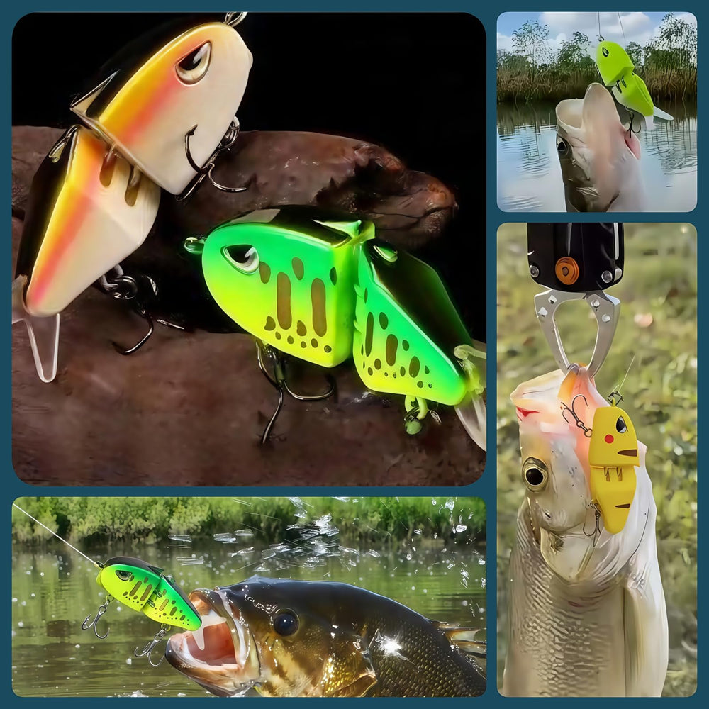 High-carbon steel treble hooks on glide bait