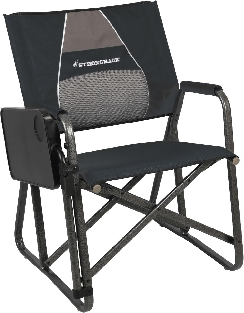 STRONGBACK outdoor chair with lumbar support for all-day back comfort during camping.