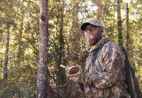 STRUT Commander made-in-USA hunting setup in field demonstrates durable turkey calls.