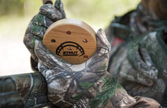STRUT Commander purple heart striker closeup enabling precise, consistent turkey calls.
