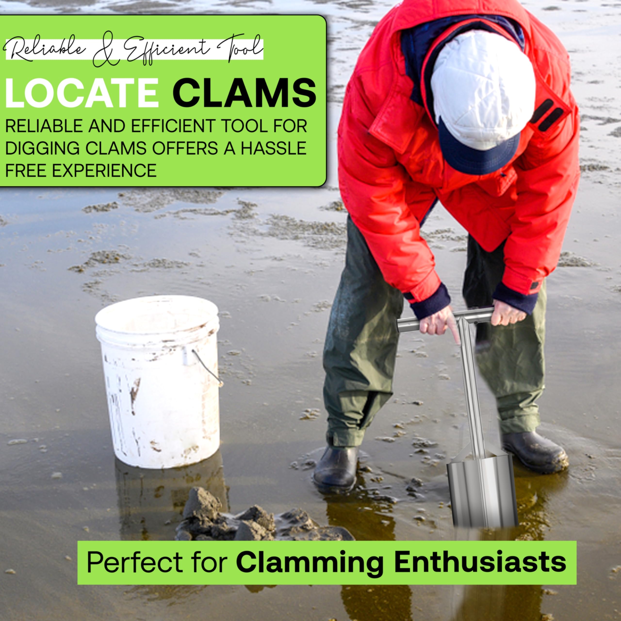 SturdyShape clam gun ergonomic-grip supports comfortable handling during long sessions