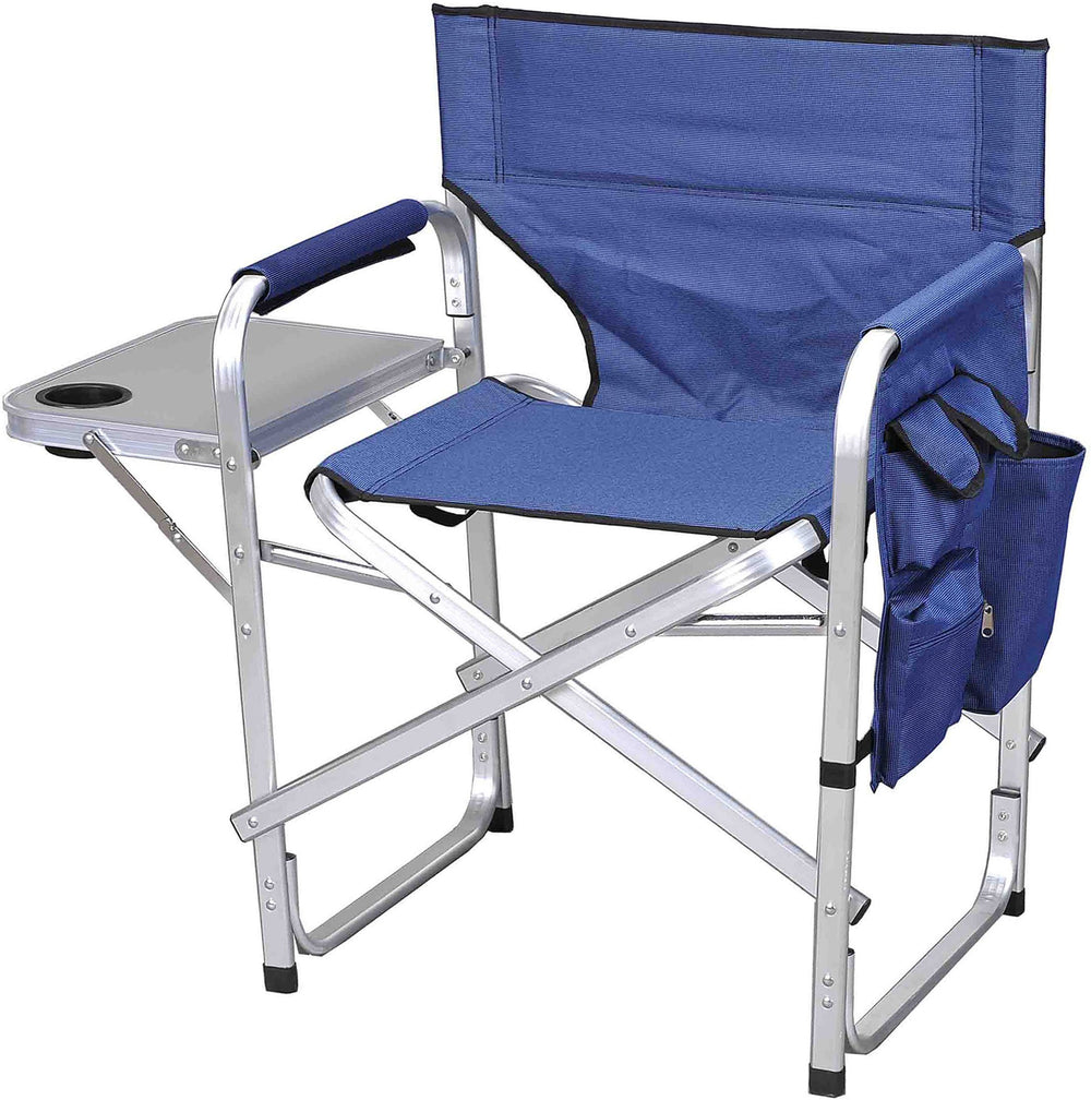 Stylish Camping SL1204BLUE full-back folding director's chair for easy outdoor seating