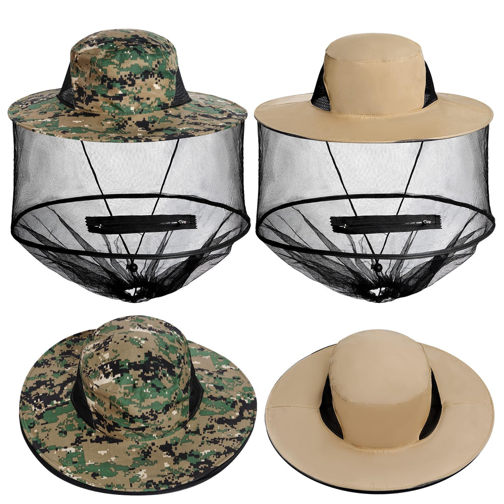 Hidden zipper opening in mesh veil on Sucrain hat