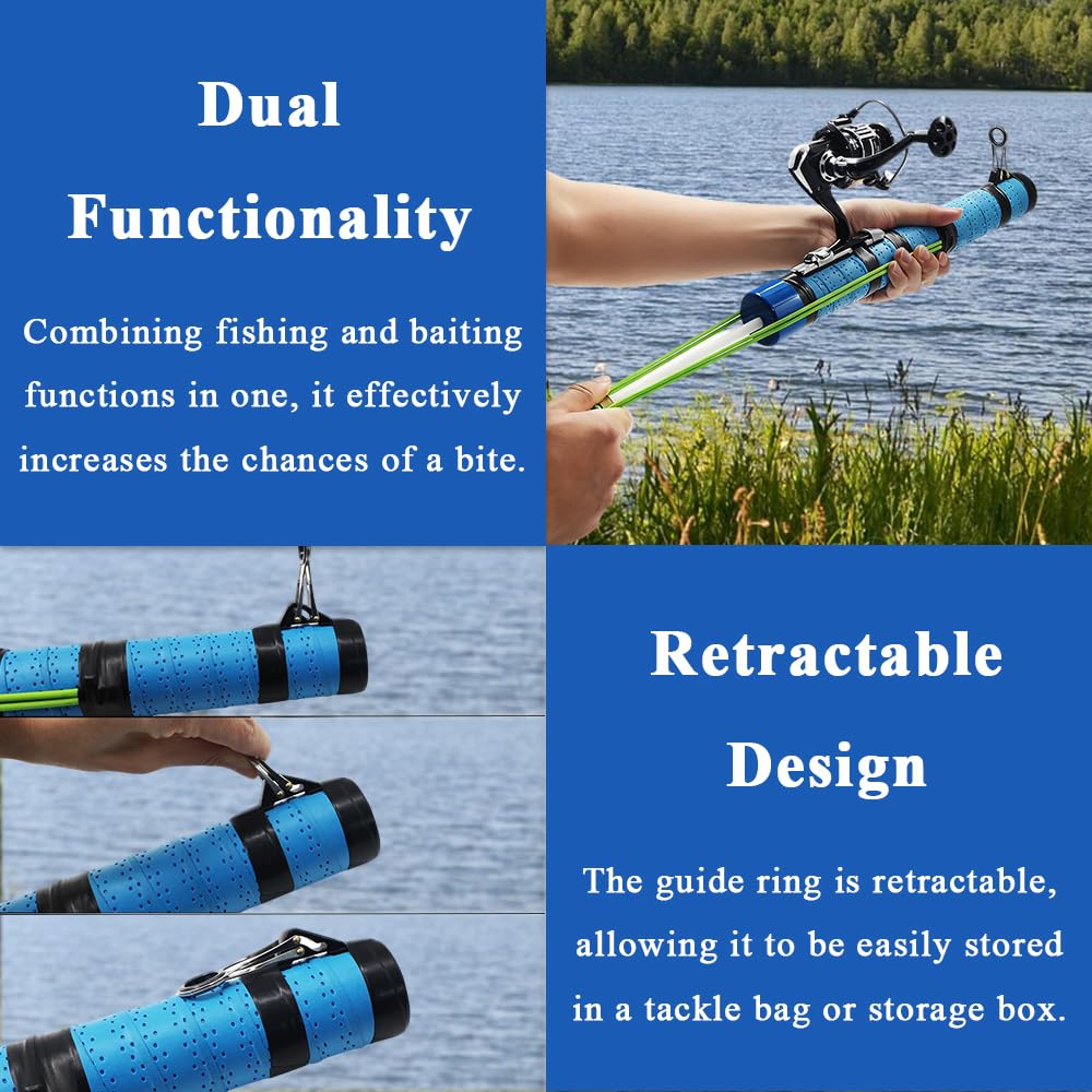 SUFFUSE ergonomic handle provides comfortable grip during casting