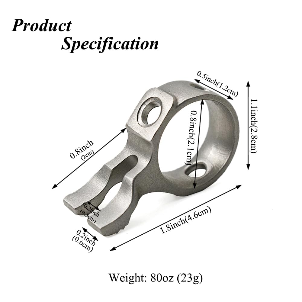 Polished SUFFUSE ring provides anti-slip grip for easier pulls.