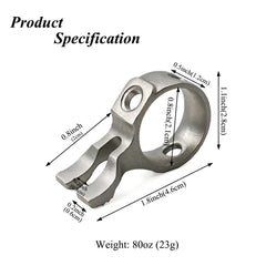 Polished SUFFUSE ring provides anti-slip grip for easier pulls.