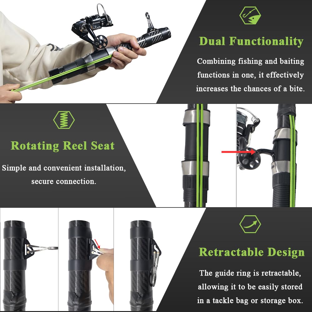 14.5-inch compact design fits easily in tackle bags for travel