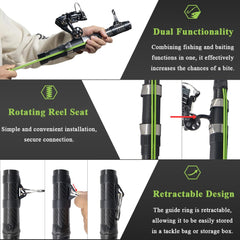 14.5-inch compact design fits easily in tackle bags for travel