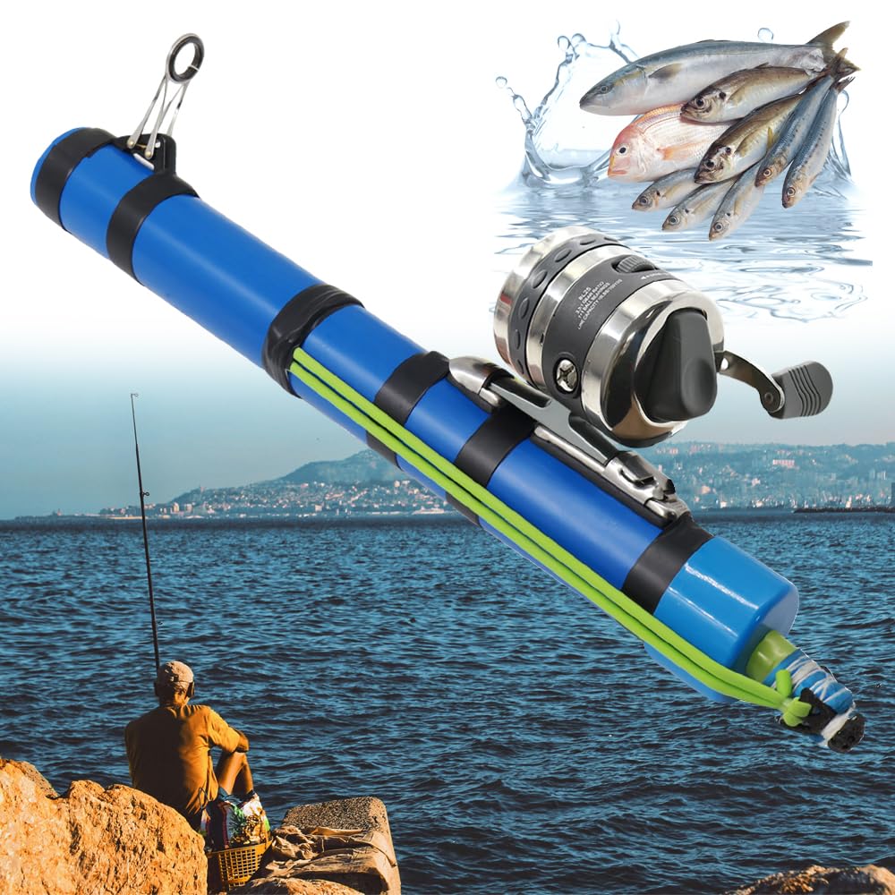 SUFFUSE fishing rod in compact 15-inch form fits easily in a backpack