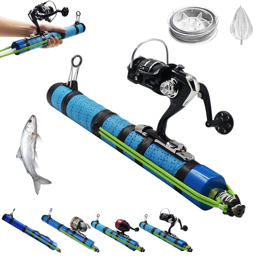 SUFFUSE fishing rod with compact 38cm form for travel and storage